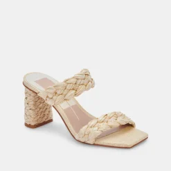 PAILY RAFFIA HEELS VANILLA RAFFIA^Dolce Vita Fashion