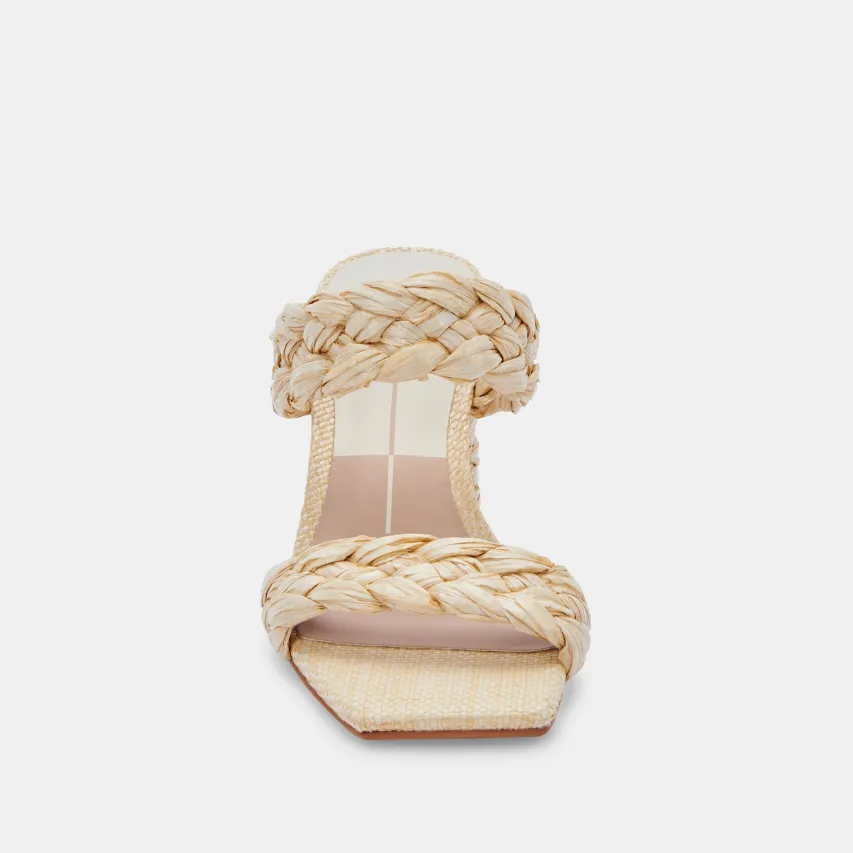 PAILY RAFFIA HEELS VANILLA RAFFIA^Dolce Vita Fashion