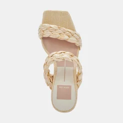 PAILY RAFFIA HEELS VANILLA RAFFIA^Dolce Vita Fashion