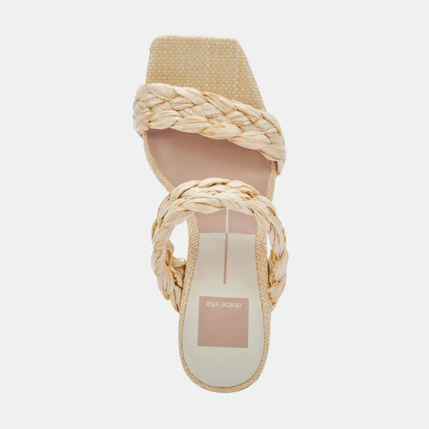 PAILY RAFFIA HEELS VANILLA RAFFIA^Dolce Vita Fashion
