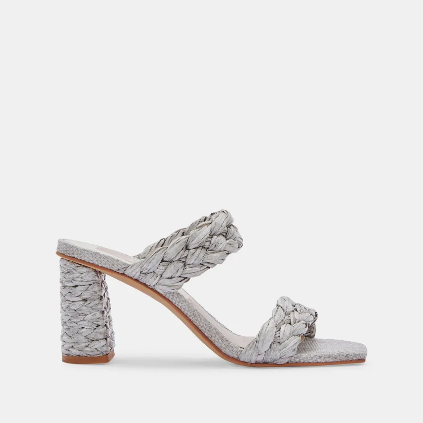 PAILY RAFFIA WIDES LIGHT GREY RAFFIA^Dolce Vita Discount