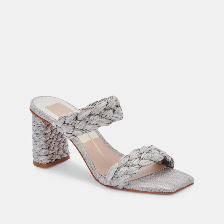 PAILY RAFFIA WIDES LIGHT GREY RAFFIA^Dolce Vita Discount