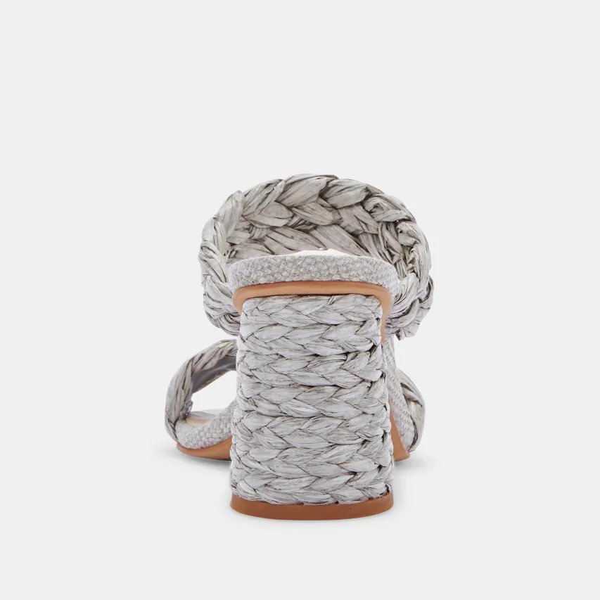 PAILY RAFFIA WIDES LIGHT GREY RAFFIA^Dolce Vita Discount