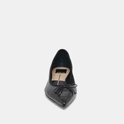 PALANI BALLET FLATS MIDNIGHT SNAKE EMBOSSED^Dolce Vita Discount