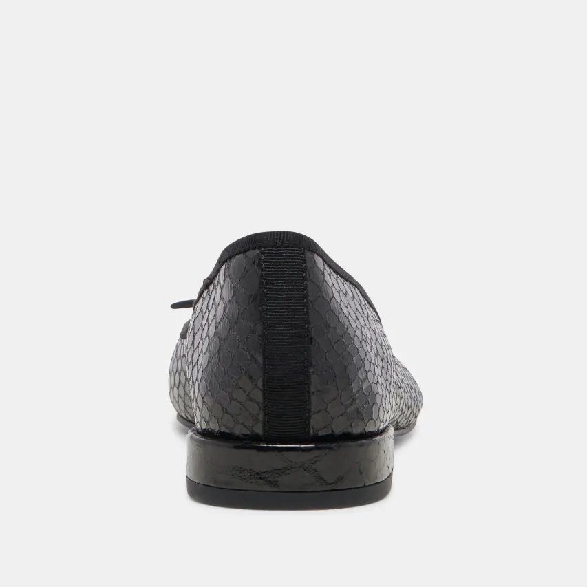 PALANI BALLET FLATS MIDNIGHT SNAKE EMBOSSED^Dolce Vita Discount