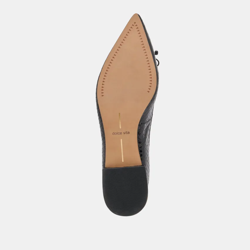 PALANI BALLET FLATS MIDNIGHT SNAKE EMBOSSED^Dolce Vita Discount