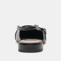 PAMLA FLATS BLACK CRINKLE PATENT^Dolce Vita Hot