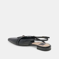 PAMLA FLATS BLACK CRINKLE PATENT^Dolce Vita Hot