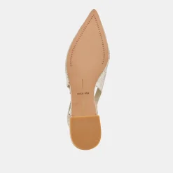 PAMLA FLATS PLATINUM DISTRESSED LEATHER^Dolce Vita Hot
