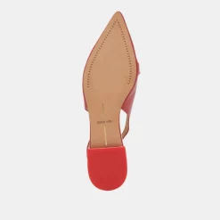 PAMLA FLATS RED CRINKLE PATENT^Dolce Vita Outlet