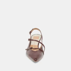 PAMLA MID HEELS CRANBERRY CRINKLE PATENT^Dolce Vita Outlet