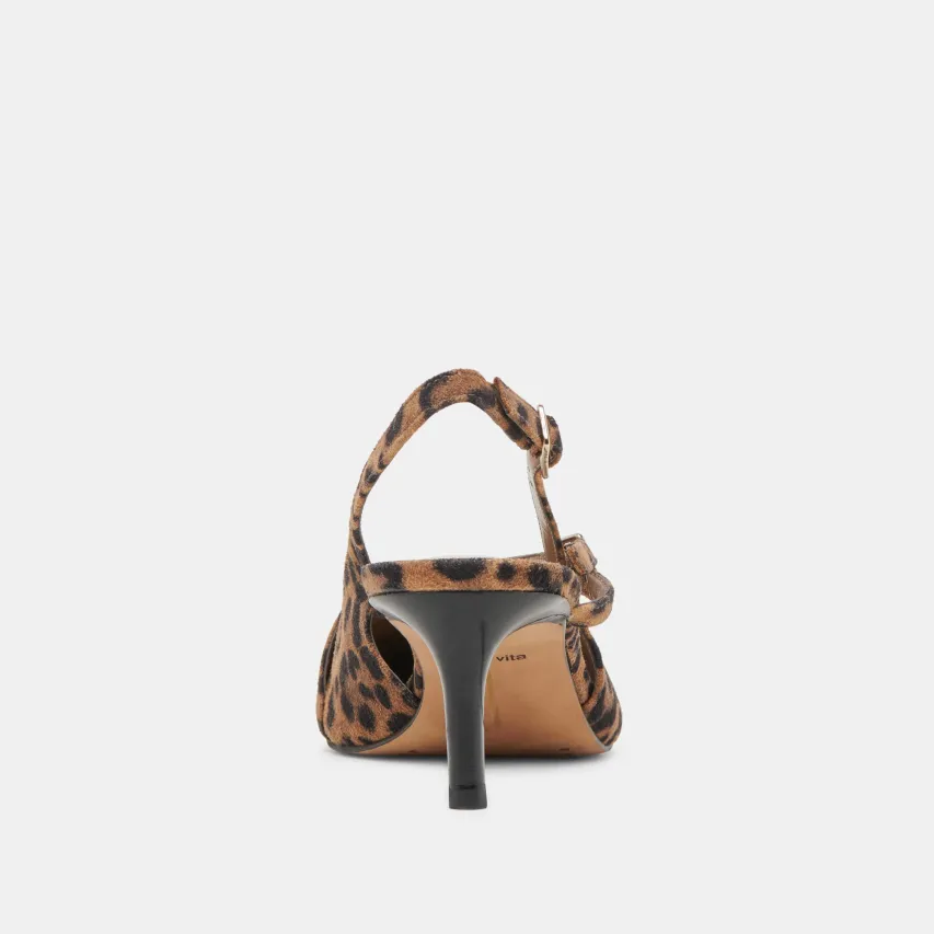 PAMLA MID HEELS LEOPARD SUEDE^Dolce Vita Fashion