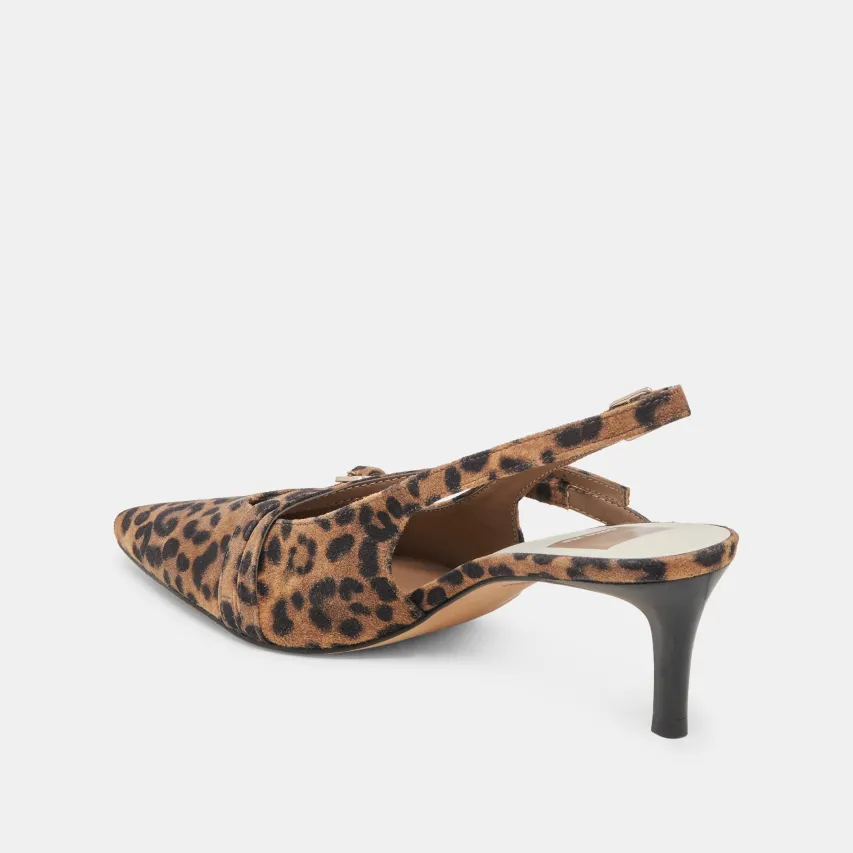 PAMLA MID HEELS LEOPARD SUEDE^Dolce Vita Fashion