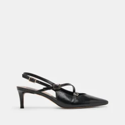 PAMLA MID HEELS MIDNIGHT CRINKLE PATENT^Dolce Vita Outlet