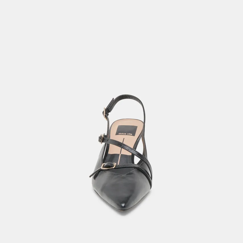 PAMLA MID HEELS MIDNIGHT CRINKLE PATENT^Dolce Vita Outlet
