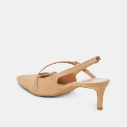 PAMLA MID HEELS TAN SUEDE^Dolce Vita Online