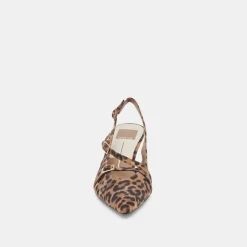 PAMLA MID WIDE HEELS LEOPARD SUEDE^Dolce Vita Outlet