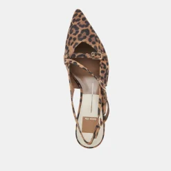 PAMLA MID WIDE HEELS LEOPARD SUEDE^Dolce Vita Outlet