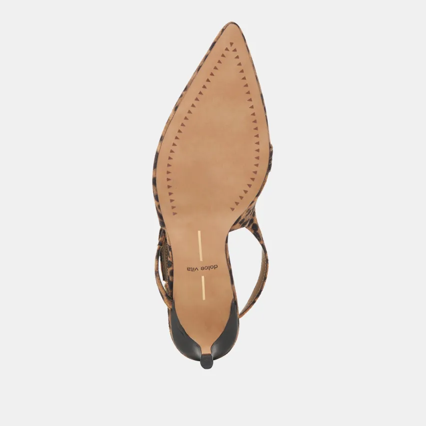 PAMLA MID WIDE HEELS LEOPARD SUEDE^Dolce Vita Outlet