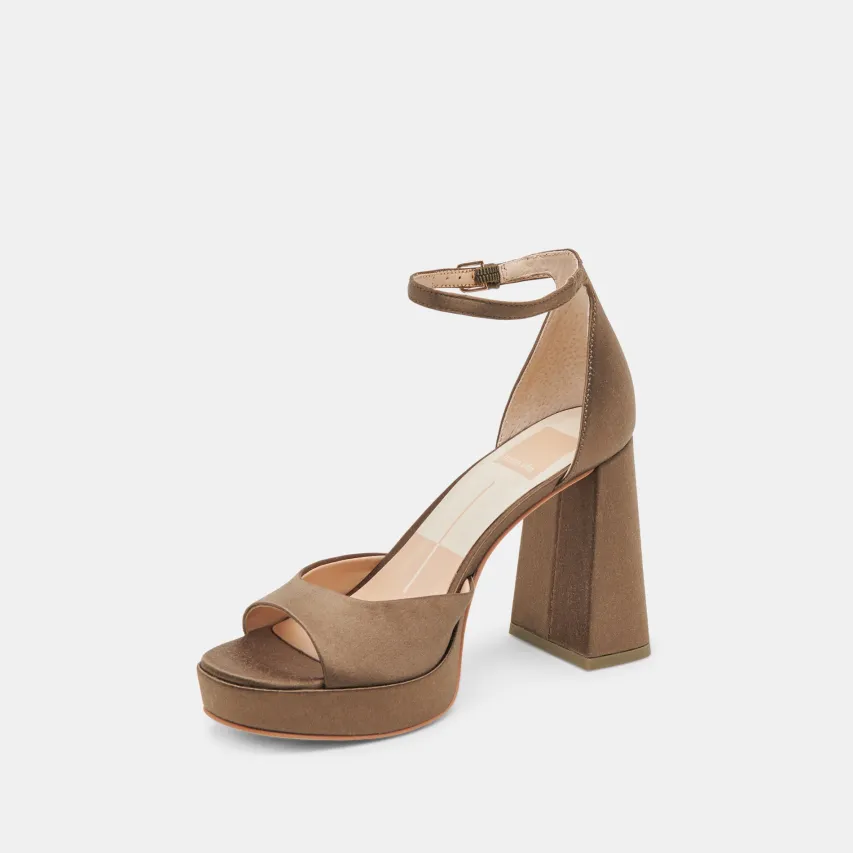 PANDRO HEELS OLIVE SATIN^Dolce Vita Outlet