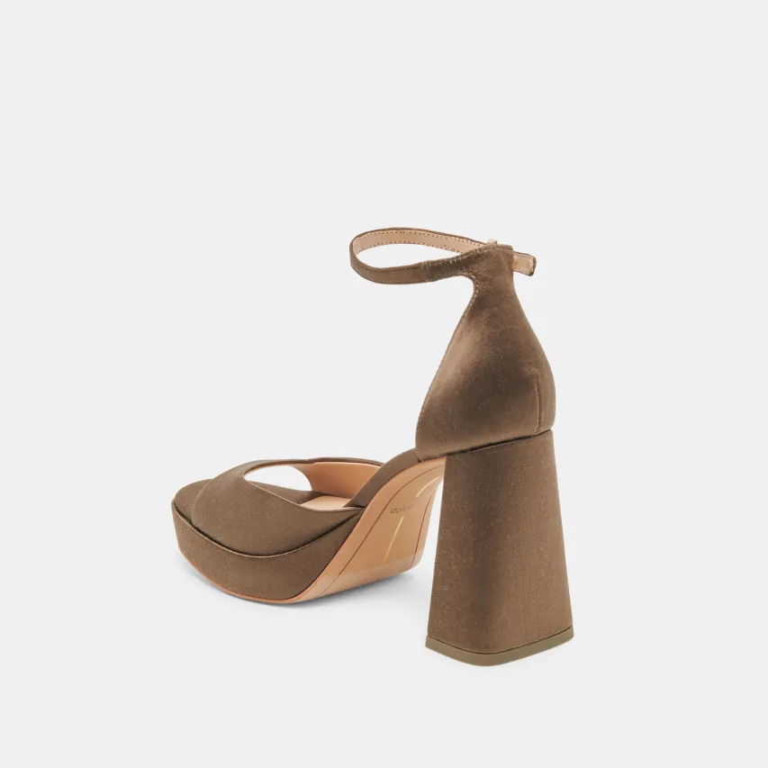 PANDRO HEELS OLIVE SATIN^Dolce Vita Outlet