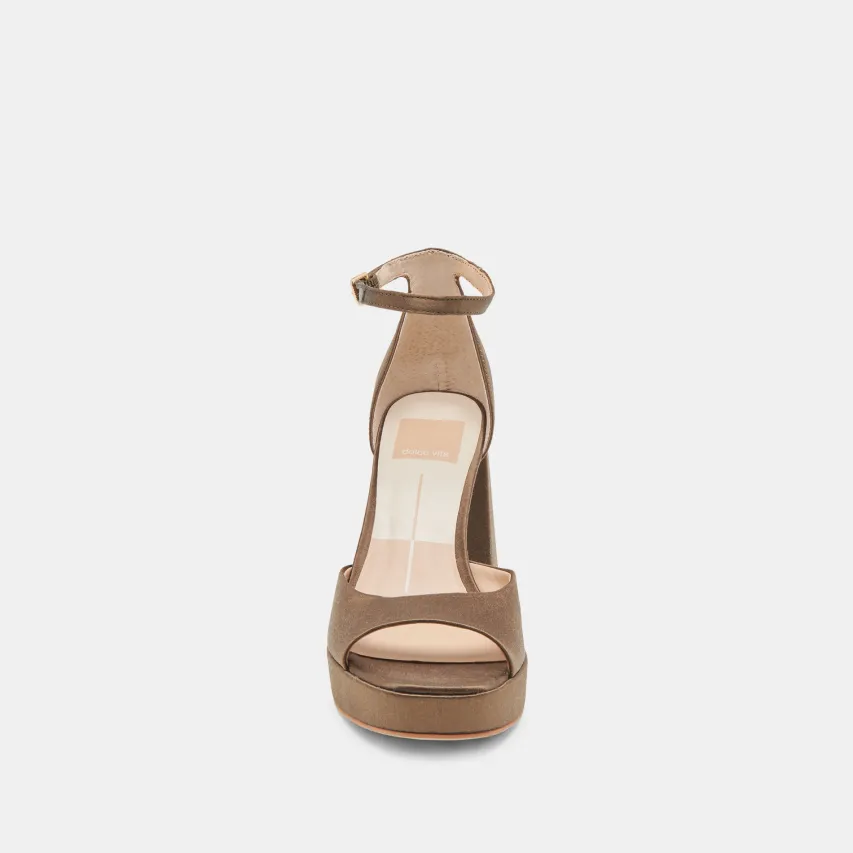 PANDRO HEELS OLIVE SATIN^Dolce Vita Outlet