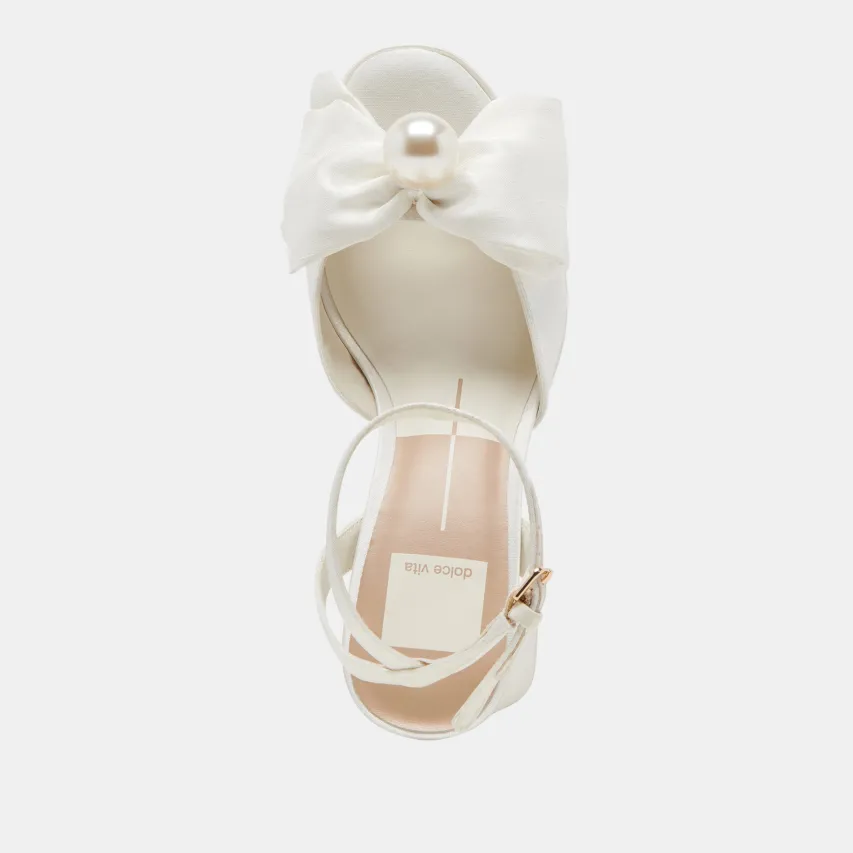 PATTON HEELS IVORY SATIN^Dolce Vita Best