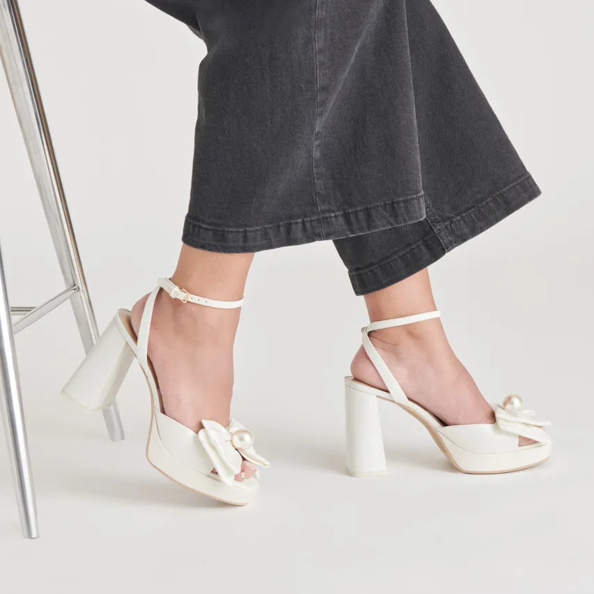 PATTON HEELS IVORY SATIN^Dolce Vita Best