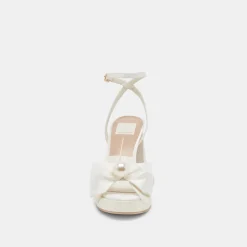 PATTON HEELS IVORY SATIN^Dolce Vita Best