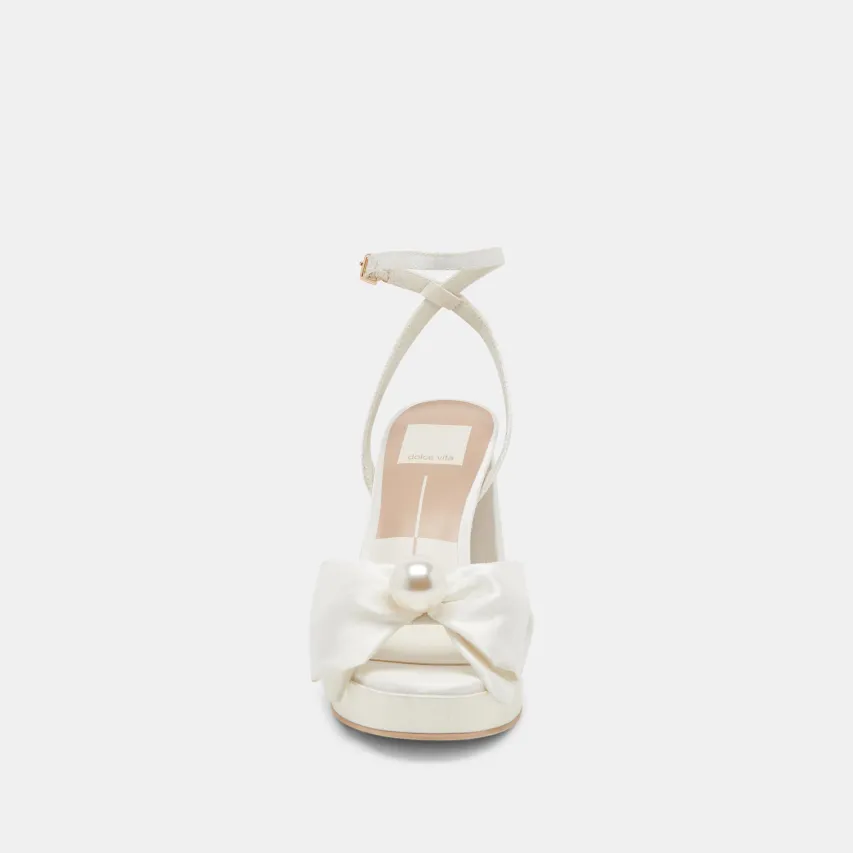PATTON HEELS IVORY SATIN^Dolce Vita Best