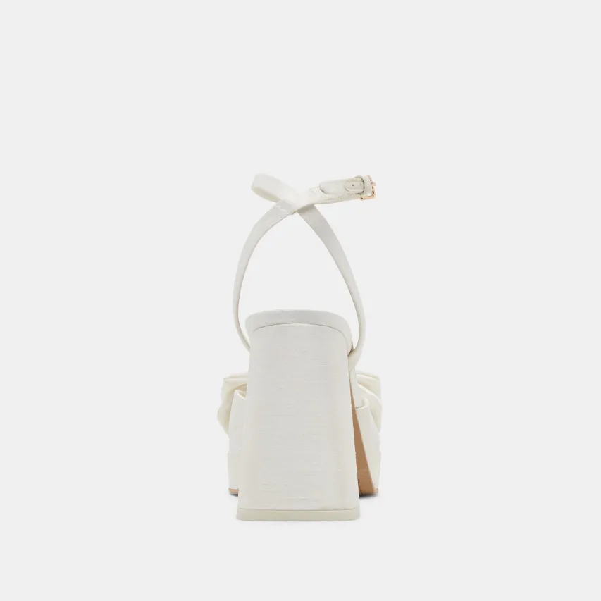 PATTON HEELS IVORY SATIN^Dolce Vita Best