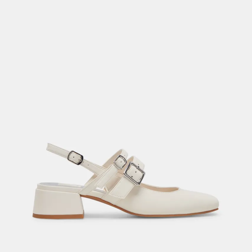 PATZY HEELS WHITE STELLA^Dolce Vita Best