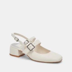PATZY HEELS WHITE STELLA^Dolce Vita Best