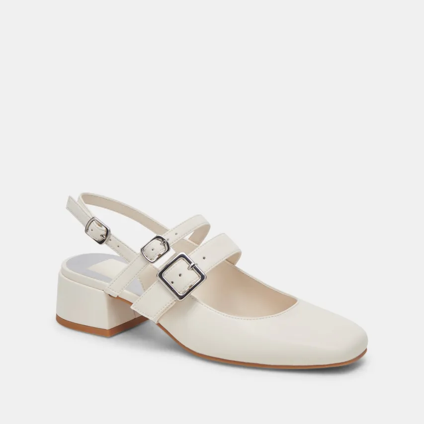 PATZY HEELS WHITE STELLA^Dolce Vita Best
