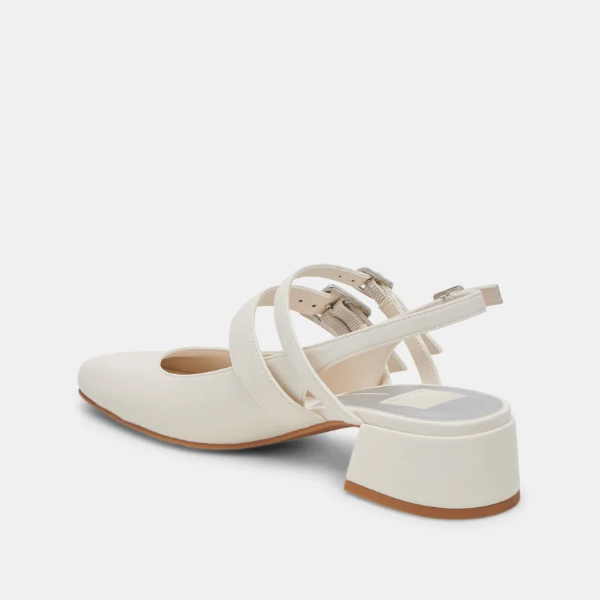 PATZY HEELS WHITE STELLA^Dolce Vita Best