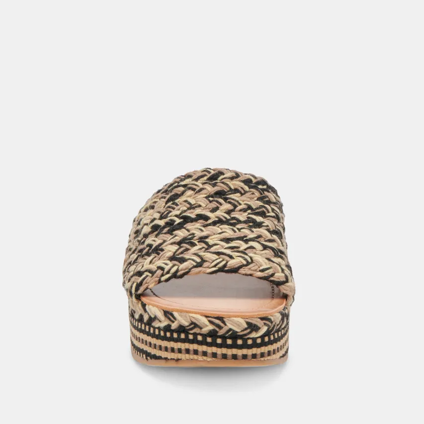 PAZLI SANDALS BLACK MULTI WOVEN^Dolce Vita Outlet