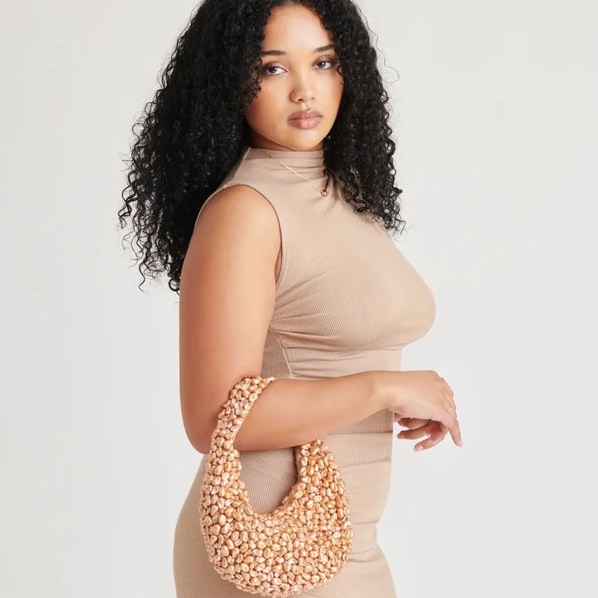 PEARLA SHOULDER BAG GOLD FAUX PEARL^Dolce Vita Fashion