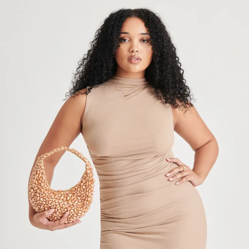 PEARLA SHOULDER BAG GOLD FAUX PEARL^Dolce Vita Fashion