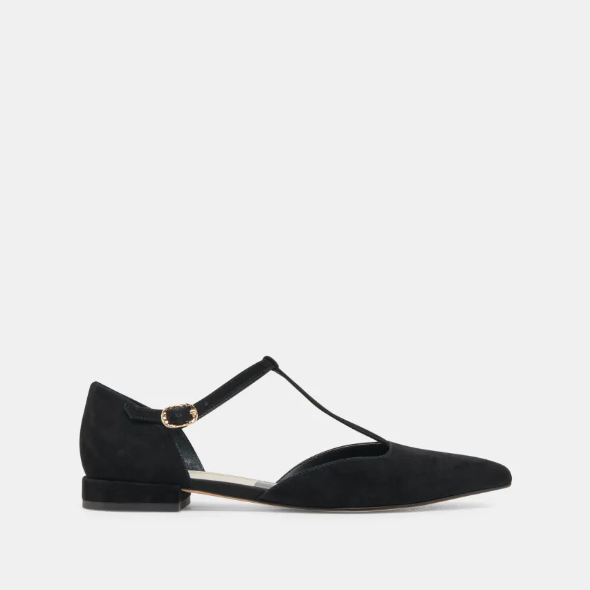 PEATY FLATS ONYX SUEDE^Dolce Vita Discount