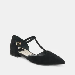 PEATY FLATS ONYX SUEDE^Dolce Vita Discount