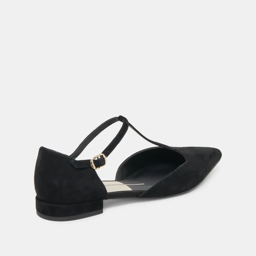 PEATY FLATS ONYX SUEDE^Dolce Vita Discount