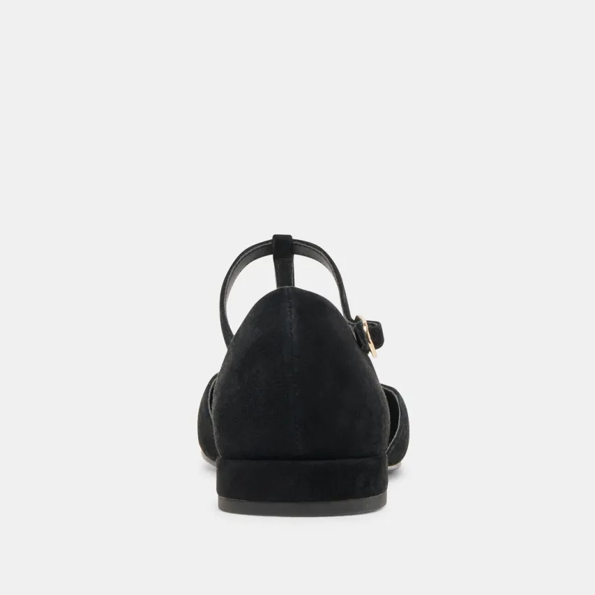 PEATY FLATS ONYX SUEDE^Dolce Vita Discount