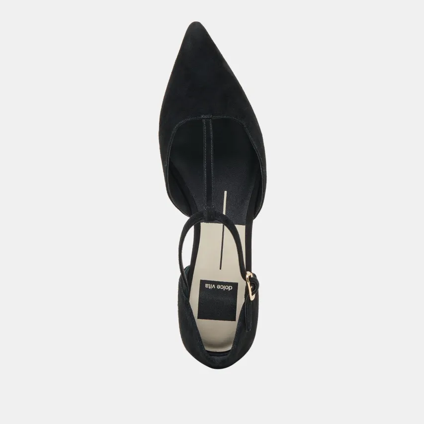 PEATY FLATS ONYX SUEDE^Dolce Vita Discount