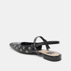 PENNEY STUD FLATS MIDNIGHT CRINKLE PATENT^Dolce Vita Hot