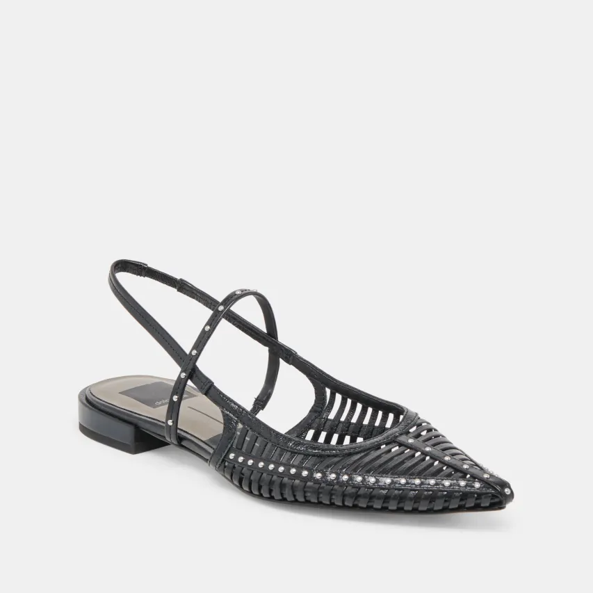 PHINLY FLATS MIDNIGHT CRINKLE PATENT^Dolce Vita New