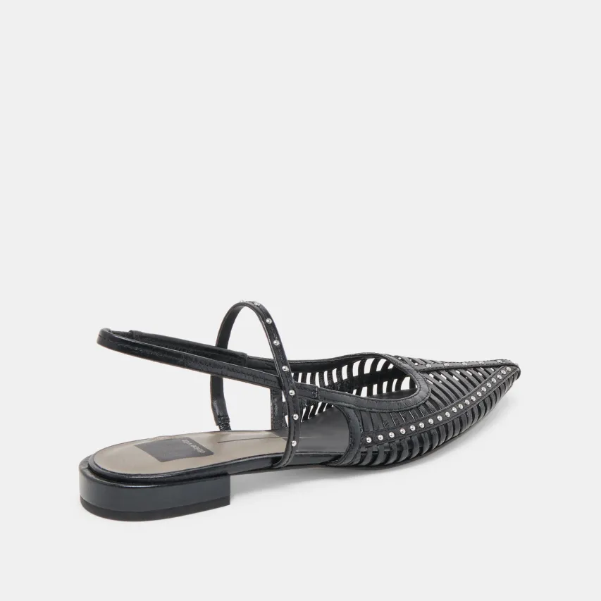 PHINLY FLATS MIDNIGHT CRINKLE PATENT^Dolce Vita New