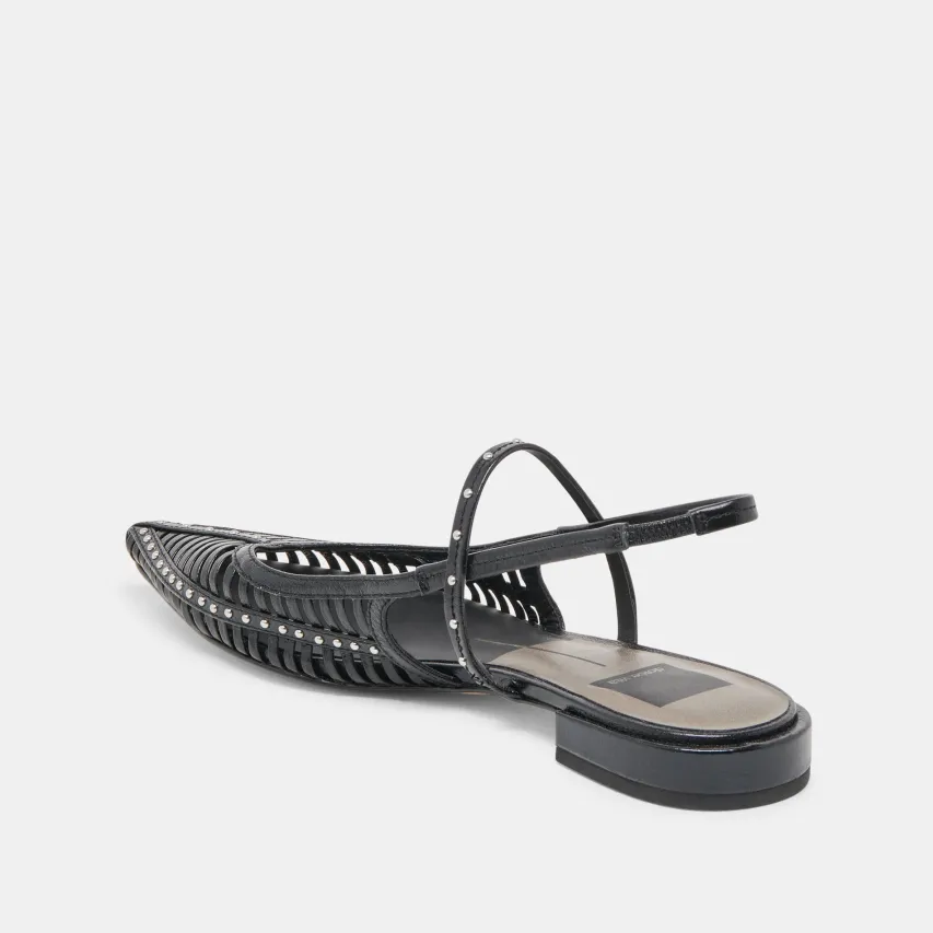 PHINLY FLATS MIDNIGHT CRINKLE PATENT^Dolce Vita New