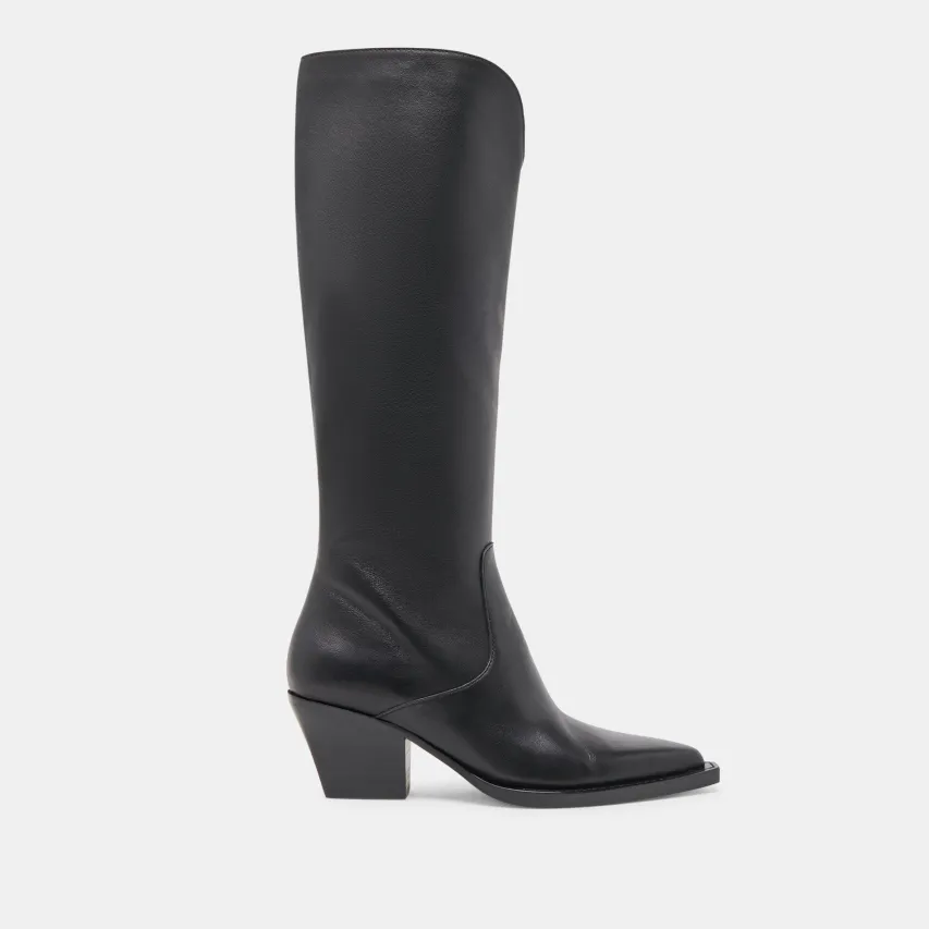RAJ BOOTS BLACK LEATHER^Dolce Vita Discount