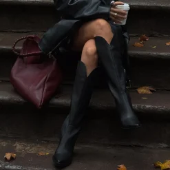 RAJ BOOTS BLACK LEATHER^Dolce Vita Discount