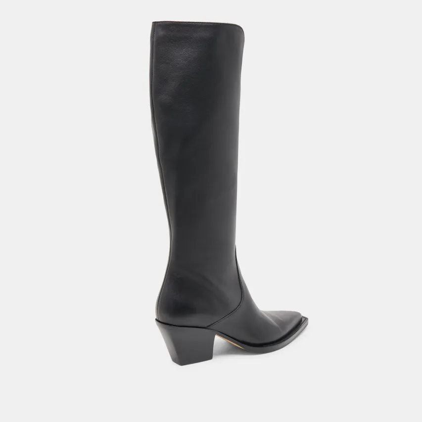 RAJ BOOTS BLACK LEATHER^Dolce Vita Discount